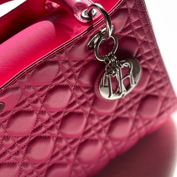 Christian Dior Lady Dior Medium Cannage Lambskin Bag - Picture 6 of 14